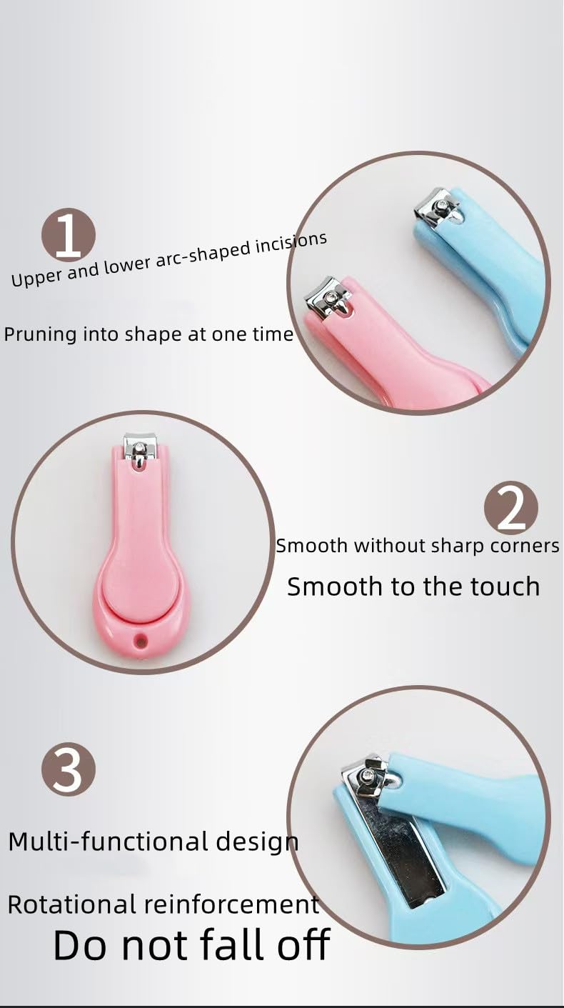 Baby Nail ClippersÔºå2 Pack Nail ClippersÔºåfor Trimming Baby's Fingers or ToesÔºåBlue and Pink Toddler Nail ClipperÔºåBe Suitable forÔºõInfant, Toddler, Kids - BeesActive Australia