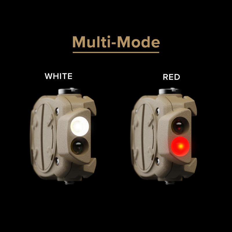 9001702 Princeton Tec Switch Rail Light Tan with Red/White LED - BeesActive Australia