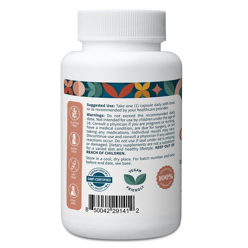 Pattern Wellness Glutathione Supplement – 30 Vegan Capsules | Active Reduced Glutathione Formula with Added Vitamin C - Cell, Antioxidant, + Immune Health Support 30 Count (Pack of 1)