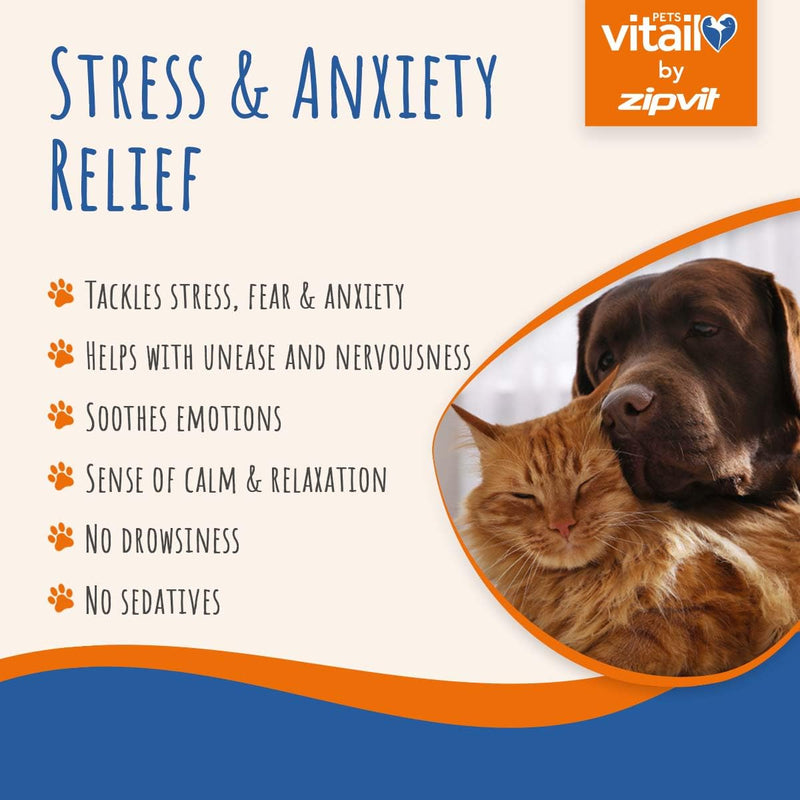 Zipvit Dog Calming Tablets, Natural Calming Support, Reduces Stress, Anxiety, Fear and Separation Anxiety, 120 Tablets, Liver Flavour