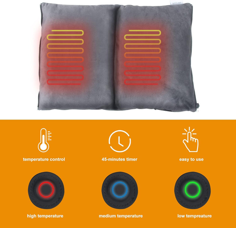 Electric Heated Pad Hand Warmer, Pocket Pouch Design Graphene Heating for Winter Outdoor Camping with 3 Levels Heat Setting,Portable USB Handwarmer Heater by Honwally(Power Bank not Included) - BeesActive Australia