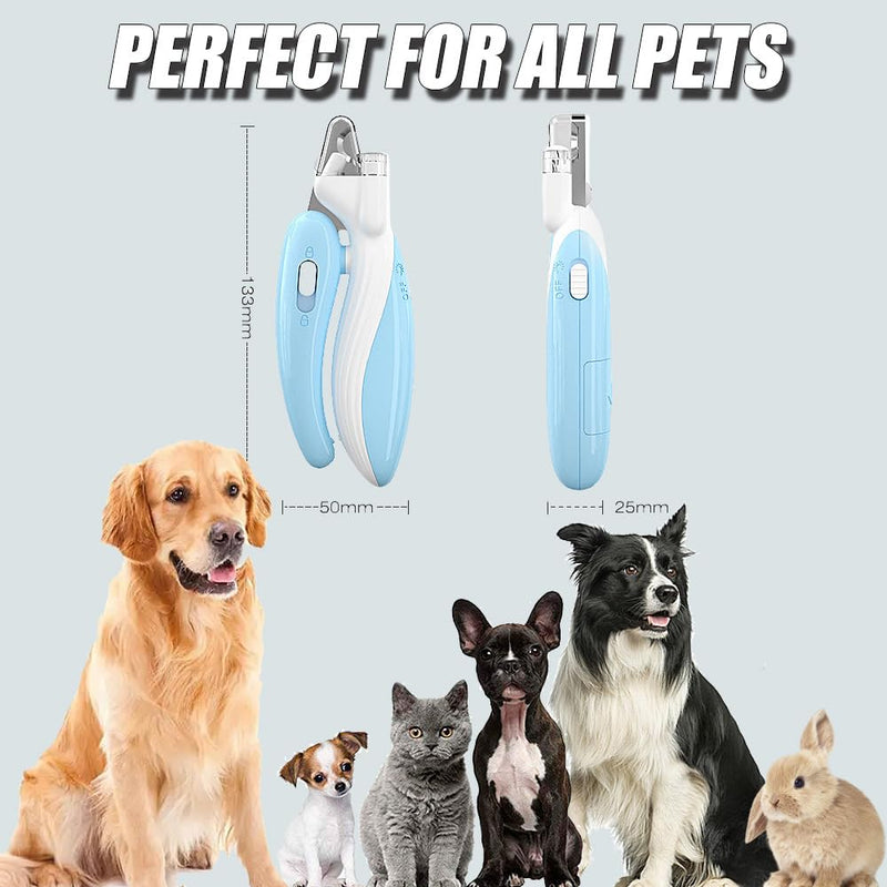 Claw scissors for cats with LED, claw trimmer for dogs, puppies, claw care cutters for pets, nail clippers with splash-proof safety protection - BeesActive Australia