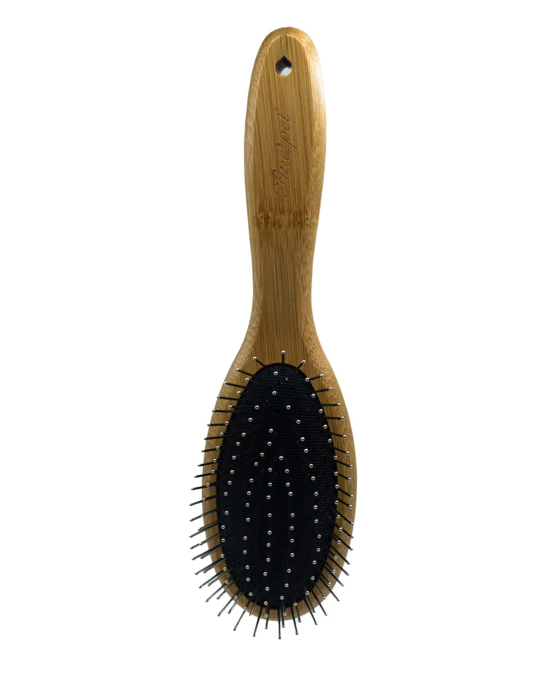 PROBUSINES-Pet Dog Brush Natural Bamboo Fiber Eco-Friendly Pet Grooming Dog and Cat Double-Sided Needle and Bristle Pet Deshedding Brush - BeesActive Australia