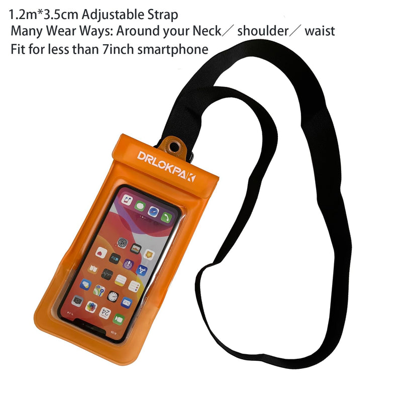 DRLOKPAK surfing waterproof Waist pouch Crossbody Chest Bag Fanny Pack Snorkeling Swimming Bag Beach Floating Dry Phone case holder (Black) Black - BeesActive Australia