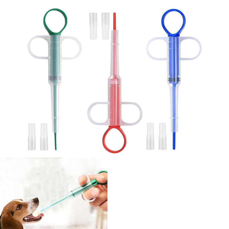 TENGEE Pack of 3 tablet dispensers for cats, tablet dispensers for cats, food grade silicone tablet dispensers for cats, for feeding pets with tablets, capsules, pills and remedies