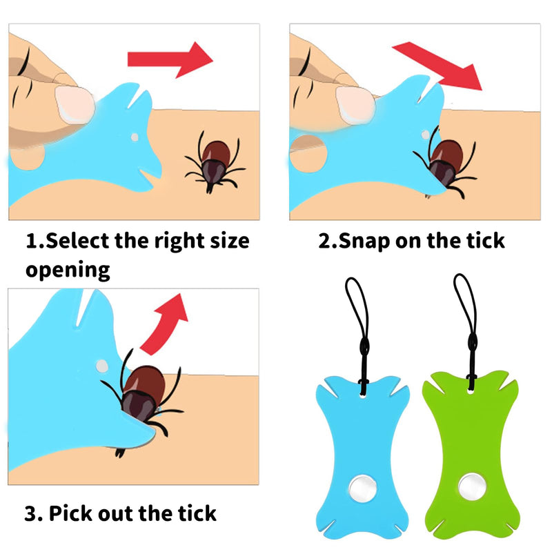 Simsky tick map with magnifying glass, pack of 4 tick maps for ticks, tick map for children, for people, children, dogs, cats - BeesActive Australia