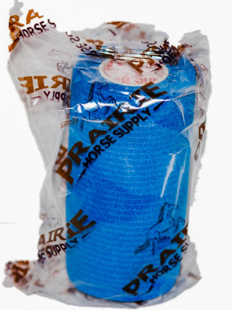 Prairie Horse Supply Vet Wrap Tape Bulk, Self Adherent Wrap Tape Self Adhering Stick Bandage, Self Grip Roll 2 inches Wide x 15 Feet Long 6 Rolls - Blue - BeesActive Australia