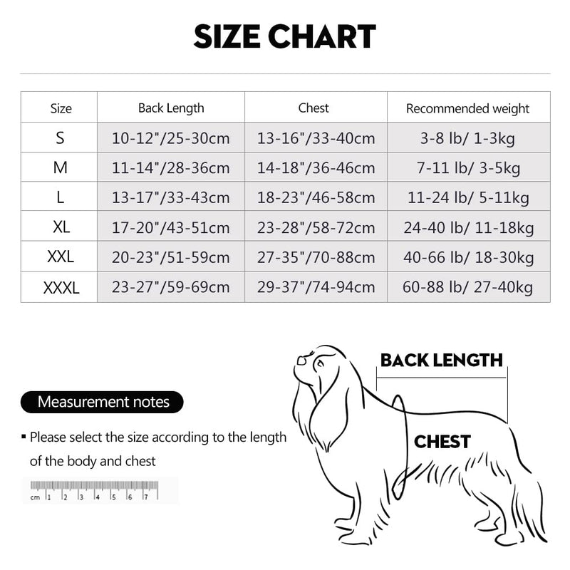 Dotoner Hospital Suit for Dogs and Cats, Wound Protection for Puppy, Medical Clothing, Post Surgery, Replacement Collar and Cone (XXL, Grey) XXL - BeesActive Australia