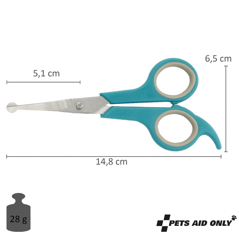 Pets Aid Only Grooming Scissors Rounded Tip Paw Scissors Total Length 5.8" Blade Length 2" Small PAO-10003 - BeesActive Australia