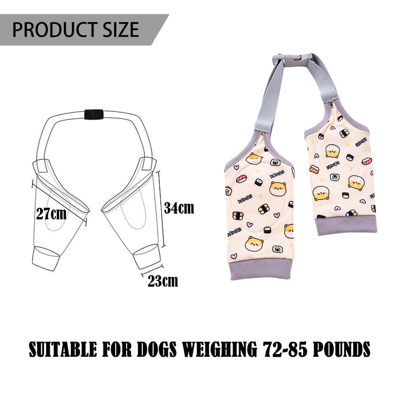 DKDDSSS Recovery Sleeve Dog, Elbow Brace Dog, Elbow Pads for Dogs, Dog Surgery Recovery Sleeve for Front Legs, Knee Brace Osteoarthritis for Dogs (Yellow, XXL) - BeesActive Australia