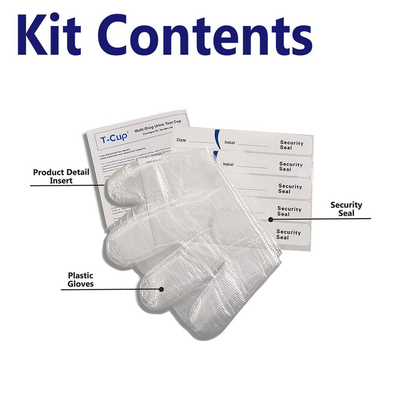 Prime Screen Multi Drug Test Cup 10 Panel Kit - Urine Screening Test Marijuana(THC),AMP,BAR,BZO,COC,mAMP,MDMA,MTD,OPI,PCP,THC-[5 Pack]-TDOA-3104 - BeesActive Australia