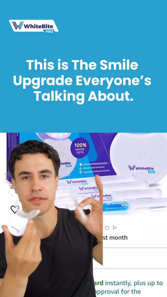 Whitebite Pro Teeth Whitening Kit for Sensitive Teeth – 32X LED Light + 35% Carbamide Peroxide Gel + Remineralizing Gel | Dental-Grade Whitening at Home
