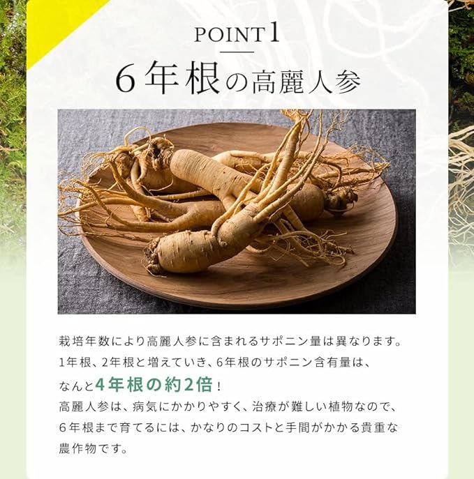 30 whole ginseng grains (additive-free supplement) / ginseng supplement Korean ginseng Red ginseng Saponin ginseng (1 bag) - BeesActive Australia