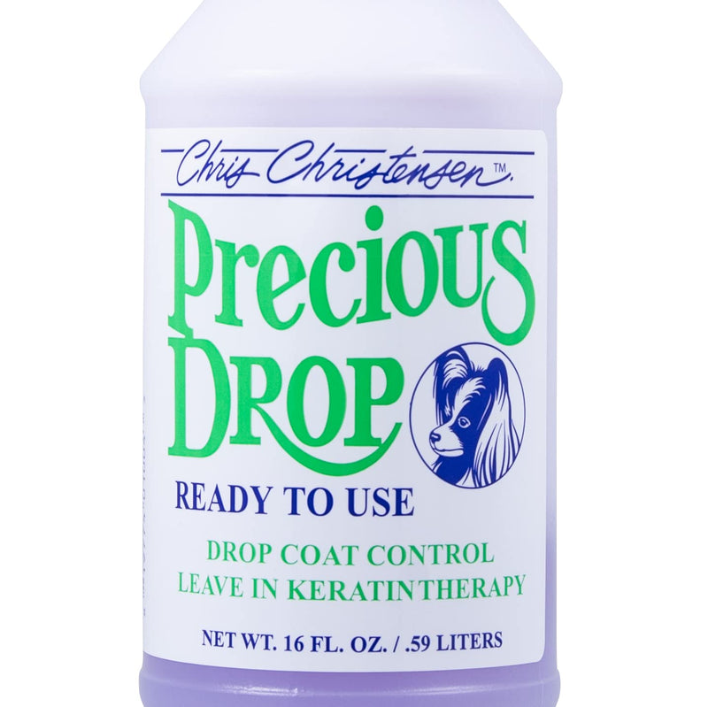 Chris Christensen Precious Drop Ready to Use Conditioner, Dog Conditioner, Groom Like a Professional, Reduces Frizz & Matting, Eliminates Breakage, All Coat Types, Made in USA, 16 oz - PawsPlanet Australia