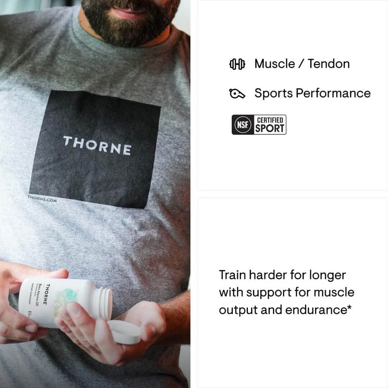 THORNE - Beta Alanine Sustained Release - Amino Acid for Muscle Output and Endurance* - NSF Certified for Sport - 120 Tablets - 60 Servings - BeesActive Australia