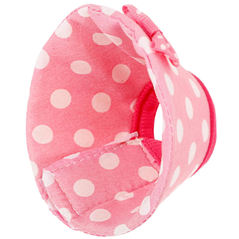 SUPVOX Parrot Recovery Collar Adjustable Bird Neck Cone for Anti-Biting and Pecking Soft Comfortable Protective Ring for Faster Wound Healing Suitable for Medium Birds Pink