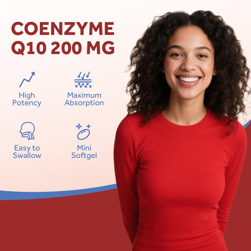 Doctor's Recipes CoQ10 200mg, 60 Softgels, Highly Absorbable Coenzyme Q10, Antioxidant Support & Cellular Energy Boost, Improves Heart, Vascular & Muscle Health, Non-GMO, 2 Month Supply