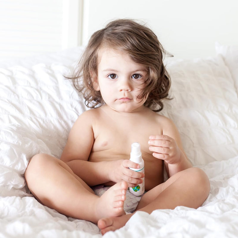 Earth Baby Aromatherapy Calming Mist+, Hypoallergenic for Sensitive Skin, Natural and Organic, For Babies Toddlers and Kids, 2.0 Fl Oz