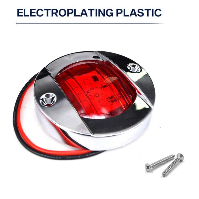 4Pcs DC 12V Red LED Marine Lighting Set for Boats and Yachts – Includes Interior, Navigation, Side Marker, Deck, Transom, Anchor, Stern, and Courtesy Lights - BeesActive Australia