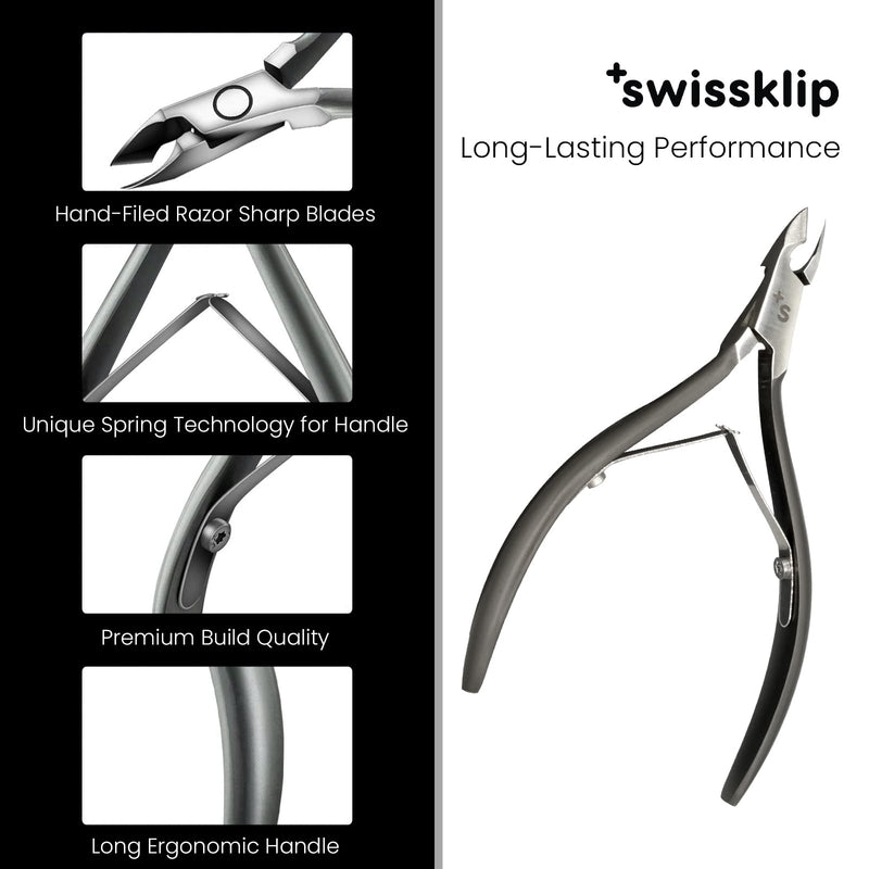 Swissker by Swissklip Cuticle Trimmer, Cuticle Remover, White Elephant gifts, Cuticle Nippers, Cutter, Nail Nipper used along with Cuticle Pusher Tool, Nail Cuticle Trimmer (1) - BeesActive Australia