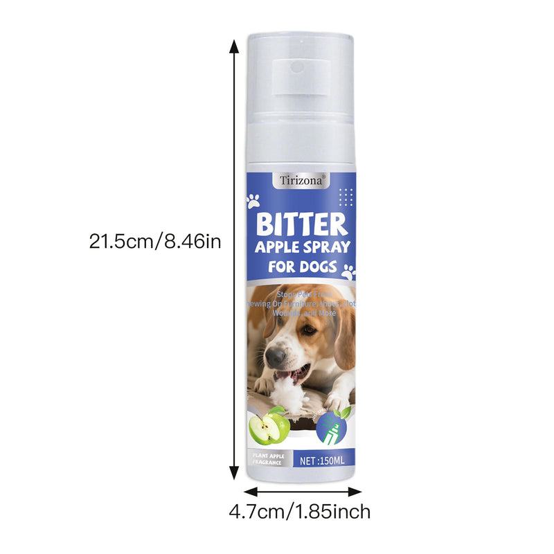 Dog Anti Chew Spray, Bitter Apple Spray for Dogs to Stop Chewing Furniture, Shoes & Cords, No Chew Training Spray for Puppies and Dogs, Safe No-Stain Formula