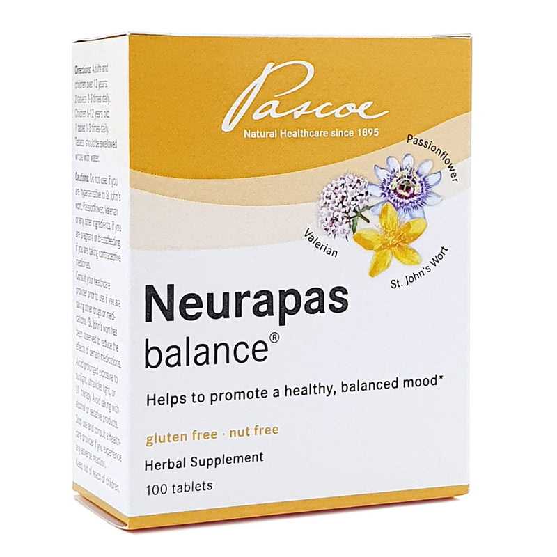 Neurapas Balance ‚Äì Helps to Promote a Healthy, Balanced Mood ‚Äì Made with a Triple Herbal Combination of St John‚Äôs Wort, Valerian, & Passionflower to Boost Your Mood ‚Äì 100 Tablets