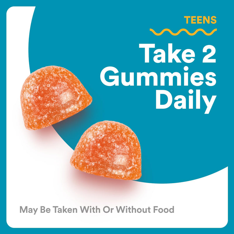 SmartyPants Teen Guy Multivitamin Gummies - Improved Formula: Omega 3 (DHA/EPA), Vitamin D3, C, Vitamin B12, B6, A, K & Zinc, Folate, Gluten Free, Fruit Flavor, 60 Count (30 Day Supply) New Formula - BeesActive Australia