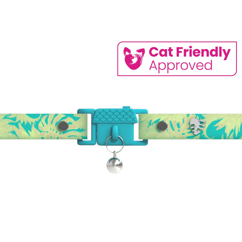 Botanicals Jungle Cat Collar. Award Winning. Hypoallergenic, Quick Release Breakaway, Comfy & Soft. Vet Approved. Other Styles Available Adult - BeesActive Australia