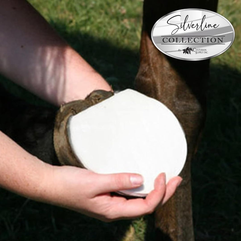 SILVERLINE Hoof Shaped Poultice Dressing - First Aid Wound Care, Boric Acid & Tragacanth Inner Layer, Can Be Applied Wet or Dry, Effective Care for Abscesses, Open Wounds & More, Economical 3-Pack - BeesActive Australia