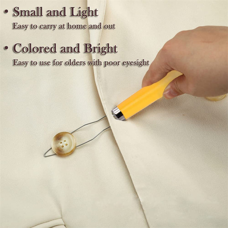 2 Pcs Button Hooks, One Hand Buttons Aids, Bright Dressing Aid Device Tools, Button Assist Devices with Comfort Grip Handle for Arthritis, Parkinsons, Independent Living(Random Colours) 2 Pcs - BeesActive Australia