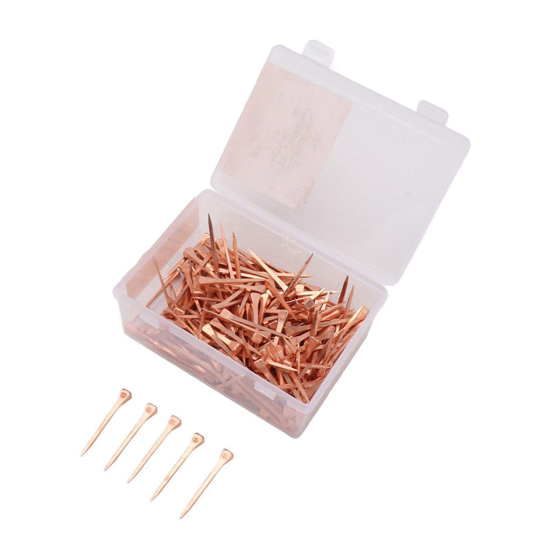250Pcs Horseshoe Nails Copper Plated Rustproof Equestrian Riding Equipment Pet Supplies (51mm E5) 51mm E5 - BeesActive Australia