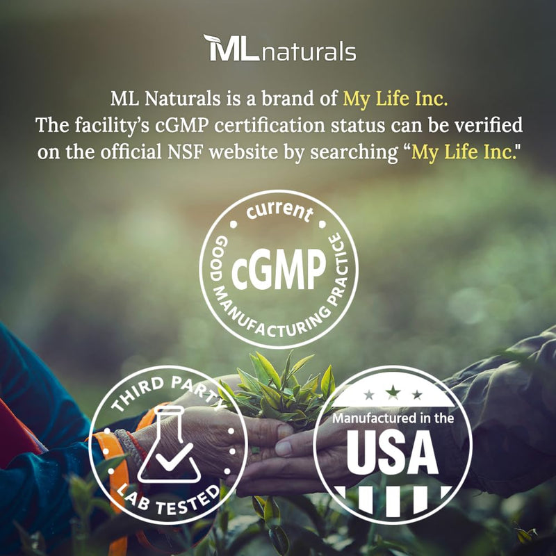 ML Naturals Liposomal Vitamin C 1,700mg, 90 Vegetable Capsules | High-Potency, Long-Lasting Effect, Gluten-Free 90 Count (Pack of 1)
