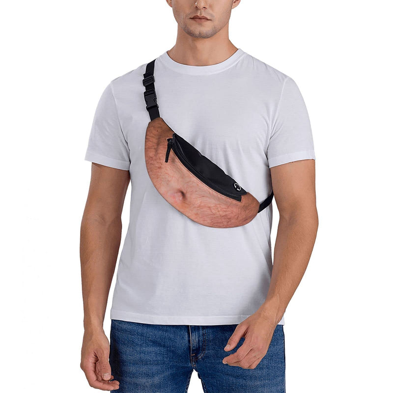 Dad Beer Belly Fanny Pack Waist Bag Adjustable Belt Bag For Men Women Traveling Hiking Cycling Running Dad Beer Belly