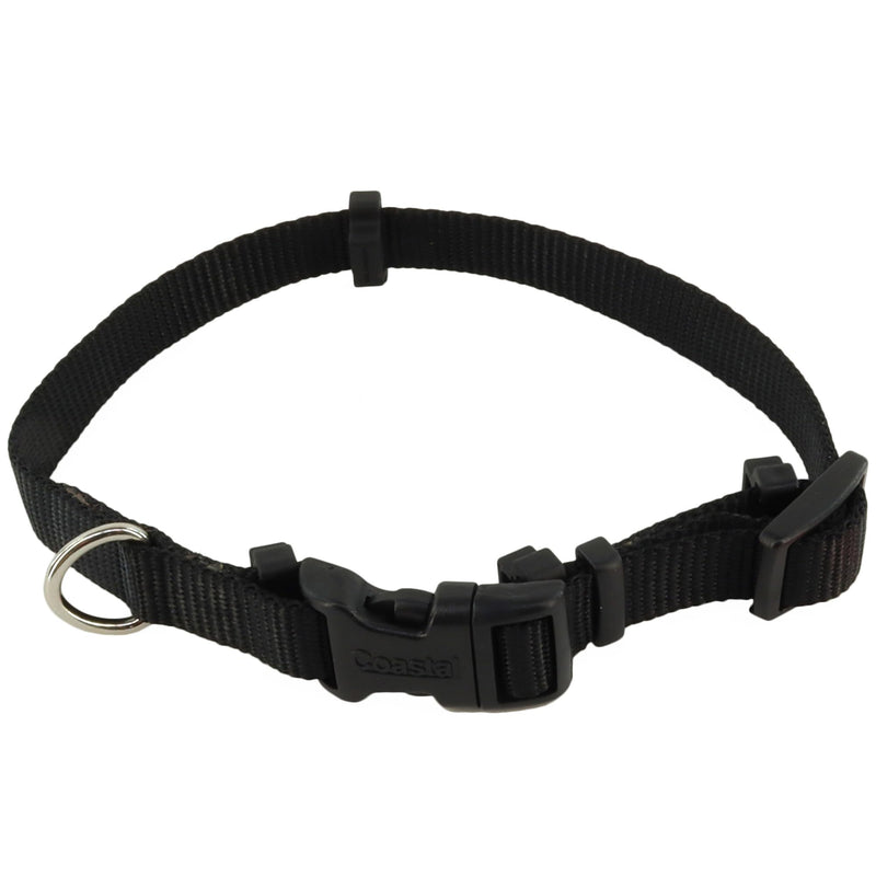 Coastal Pet SecureAway Collar Protector for Flea Collars - Dog Accessory - Protective Against Fleas - Adjustable - Black, 5/8" x 8-12"