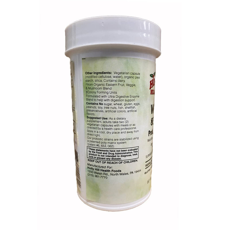 Holly Hill Health Foods Women's 85 Billion Probiotic Formula, 60 Vegetarian Capsules