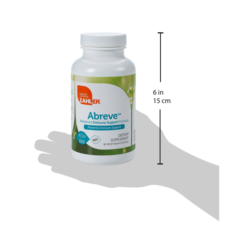 Zahler ImmunAbreve, Powerful Immune System Support, Contains Vitamin C Pantothenic Acid Echinacea and More, Certified Kosher (90 Capsules) Unflavored 90 Count (Pack of 1)