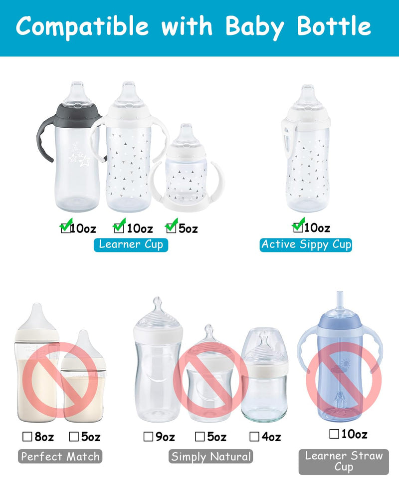 6 Count Replacement Silicone Sippy Straw Nipple Compatible with NUK,Sippy Straw Cup Nipples Replacement for NUK Active and Learner Cups, Soft 100% Silicone Sippy Straw Cup NipplesÔºå8m+ 6 Count Straw Nipple, 8m+ - BeesActive Australia