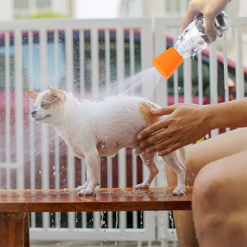 Outdoor Dog Shower Portable Dog Shower Head Bottle Attachment Water Sprayer Accessories Pet Travel Shower Suitable for Dog Paw Cleaning Hiking Beach Dirt Removal 2pcs 5.2X5.2CM 1 - BeesActive Australia