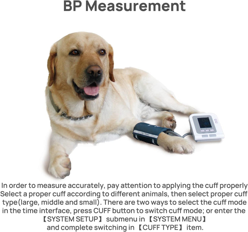 CONTEC CONTEC08A-VET, Cat Dog Vet Automatic Blood Pressure Monitor Veterinary Electronic SPO2 Tongue Lip Probe - BeesActive Australia