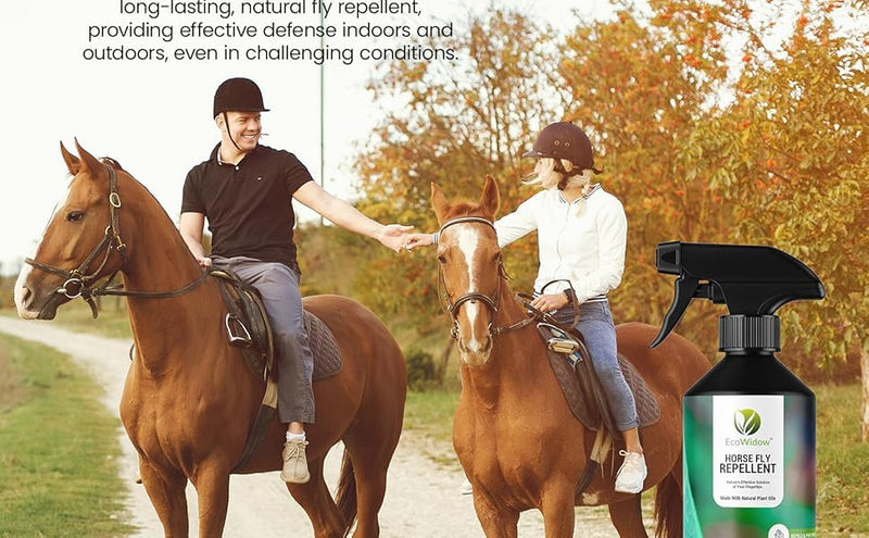 Natural Horse Fly Repellent Spray - 500ml | Citronella-Based Formula | Eco-Friendly | Ideal for Stables, Rugs & Bedding and Clothing Personal Protection 500ml (1 Pack)