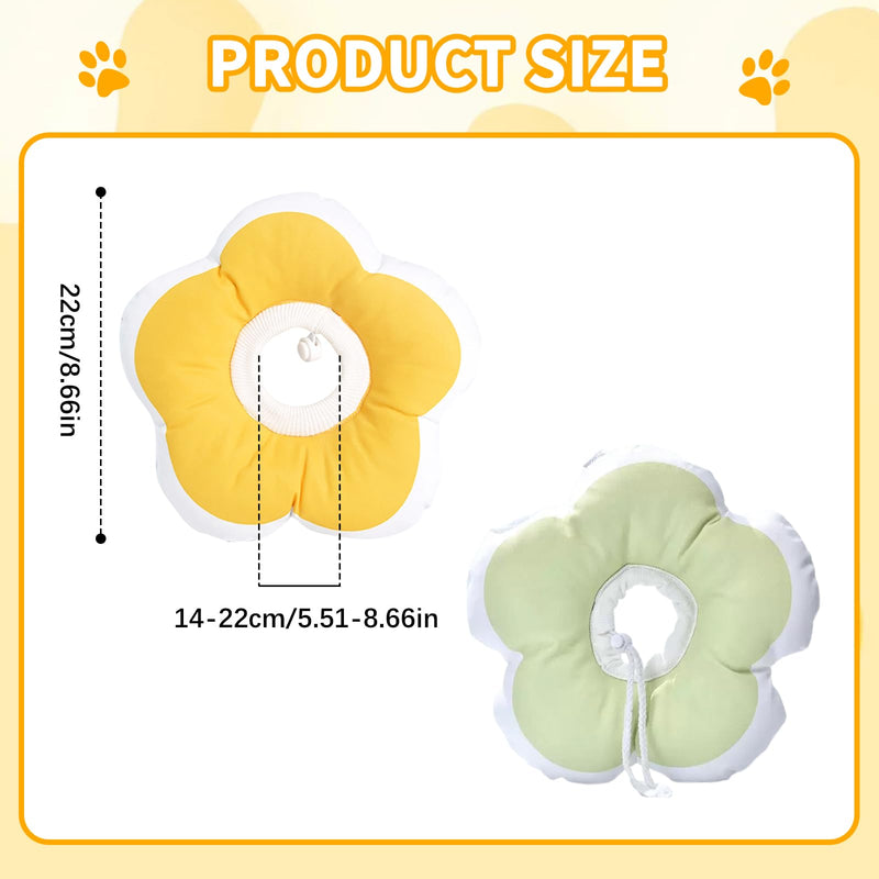 VARKAGE Pack of 2 waterproof cat collars, adjustable cat collar, flower shape neck ruffs for pet recovery, protection against licking, clean beauty, disease protection - BeesActive Australia