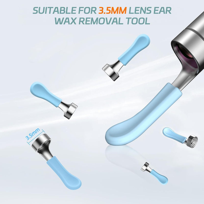 Bebird Replacement Tips Ear, 16 Pieces Waterproof Silicone Ear Spoon for Ear Wax Removal Endoscope, BEBIRD Original Ear Cleaner Tips Set for W3/R3/T15/X3/X17 PRO/D3Pro/T5/R1(Latest Version) - BeesActive Australia