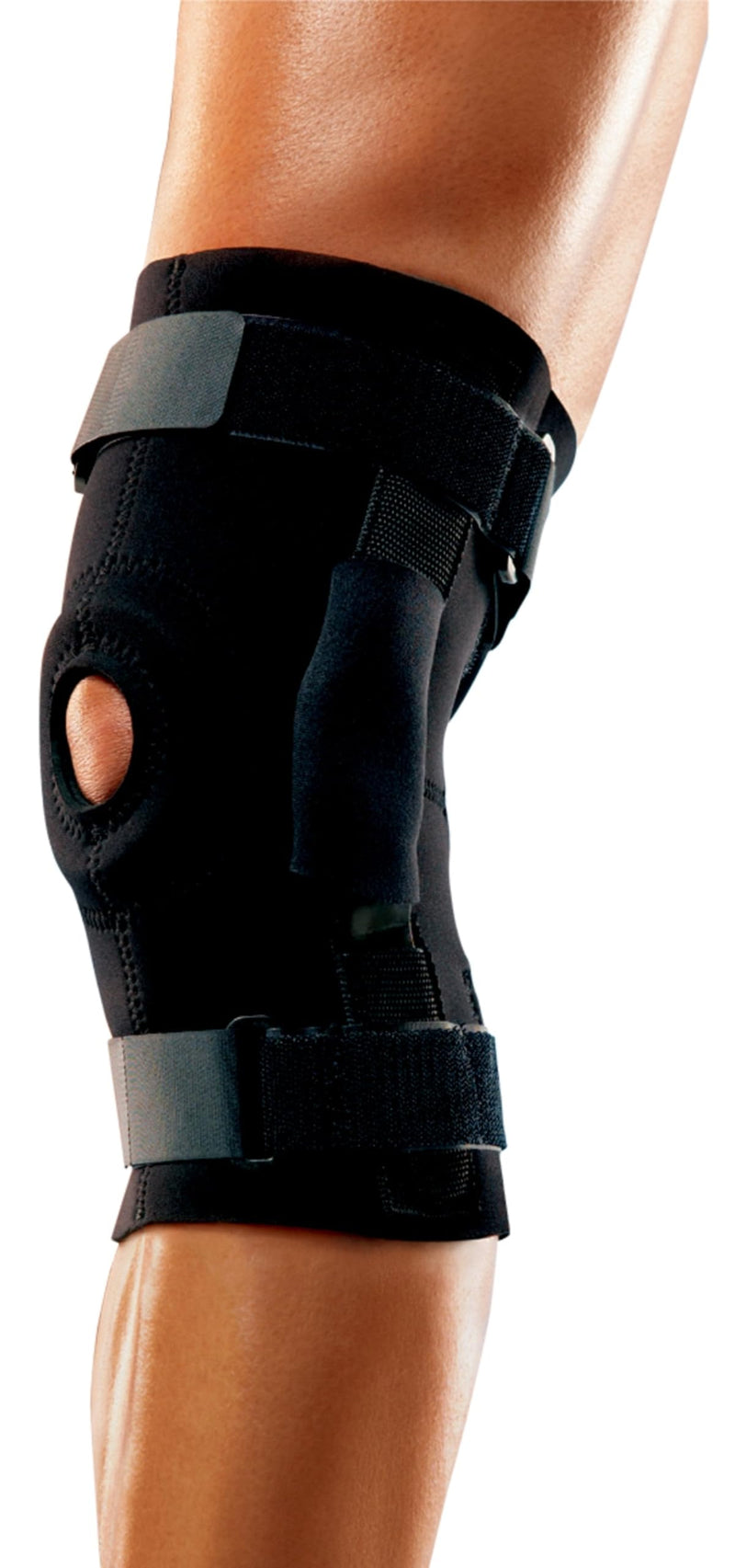 ACE Brand Hinged Knee Brace, Provides Firm, Stabilizing Support and Compression to Muscles and Joints, Adjustable Knee Brace With Knee Straps, Right or Left Knee Brace, One Size Fits Most