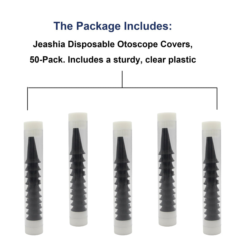 Disposable Otoscope Covers, 50-Pack Universal Ear Specula Tips with 2.75mm & 4.25mm Sizes (25 Each) for Adults & Children, Fit All Major Otoscope Brands - BeesActive Australia