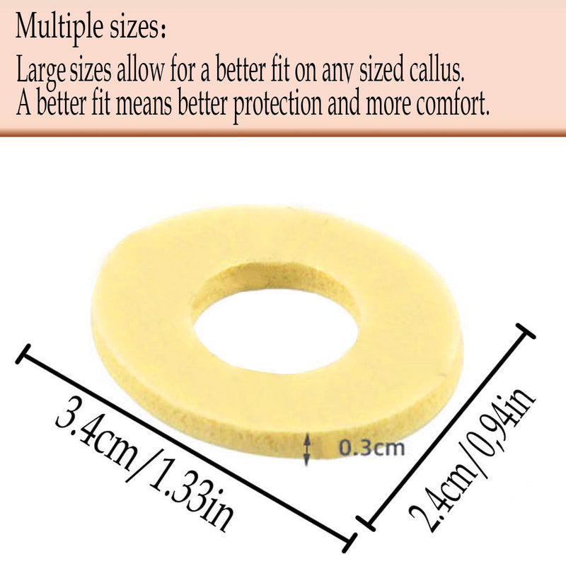 200 Pieces Corn Cushions, Self-Stick Adhesive Callus Cushions Oval Corn Foam Pads to Pad and Reduce Pressure from Corns - BeesActive Australia