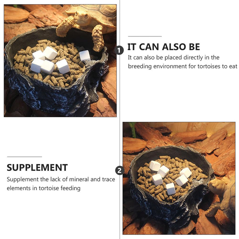 ULTECHNOVO 24Pcs Fish Tank Calcium Stones Natural with Trace Elements for Aquarium and Tortoise Safe for Reptiles Enhancing Water Quality and Aquatic Health