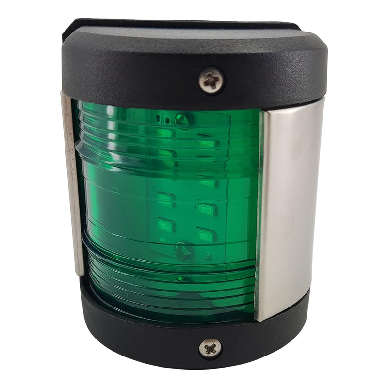 Marine Boat LED Navigation Light Green Starboard,Red Port Side,White Stern 3Pcs Black ABS Waterproof IP66 - BeesActive Australia