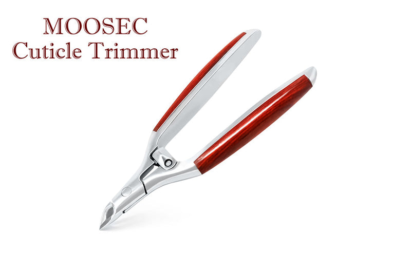 Cuticle Nippers Professional Cuticle Trimmer, Luxurious Wooden Handle Hang Nails Cuticle Cutter Remover Tools Alicate Para Uas for Pedicure Manicure, Stainless Steel