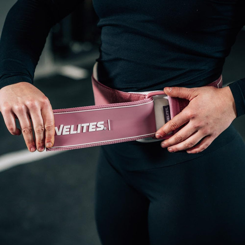 Velites Lumbar Belt for Weight Lifting I Weightlifting Belt I Support and Comfort I for Deadlifts, Squats, Lifts, Exercises with Maximum Loads. Pink M - BeesActive Australia