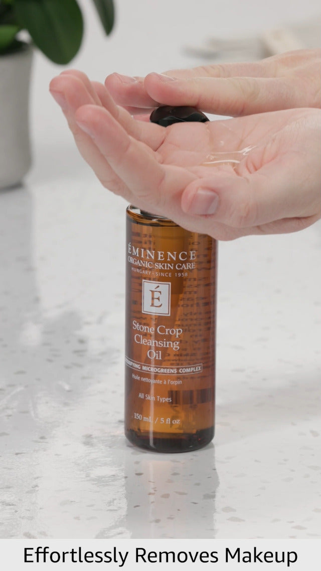 Eminence Organic Skincare Stone Crop Cleansing Oil, Multi, Unscented, 5 Fl Oz